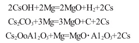 合成金属铯的一种反应方程式